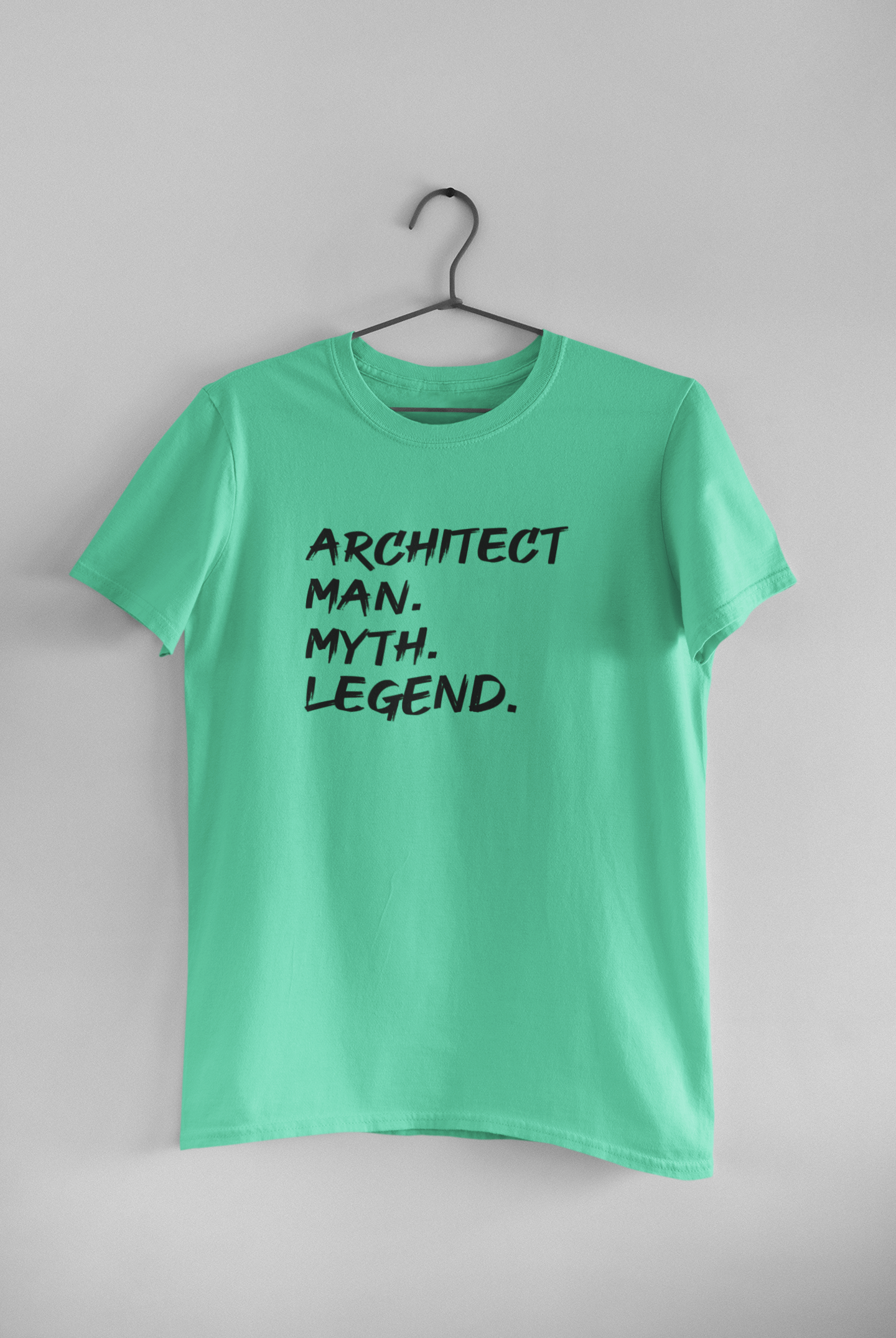 Architect Man Myth Legend Architect Profession Mens Half Sleeves T-shirt- FunkyTeesClub