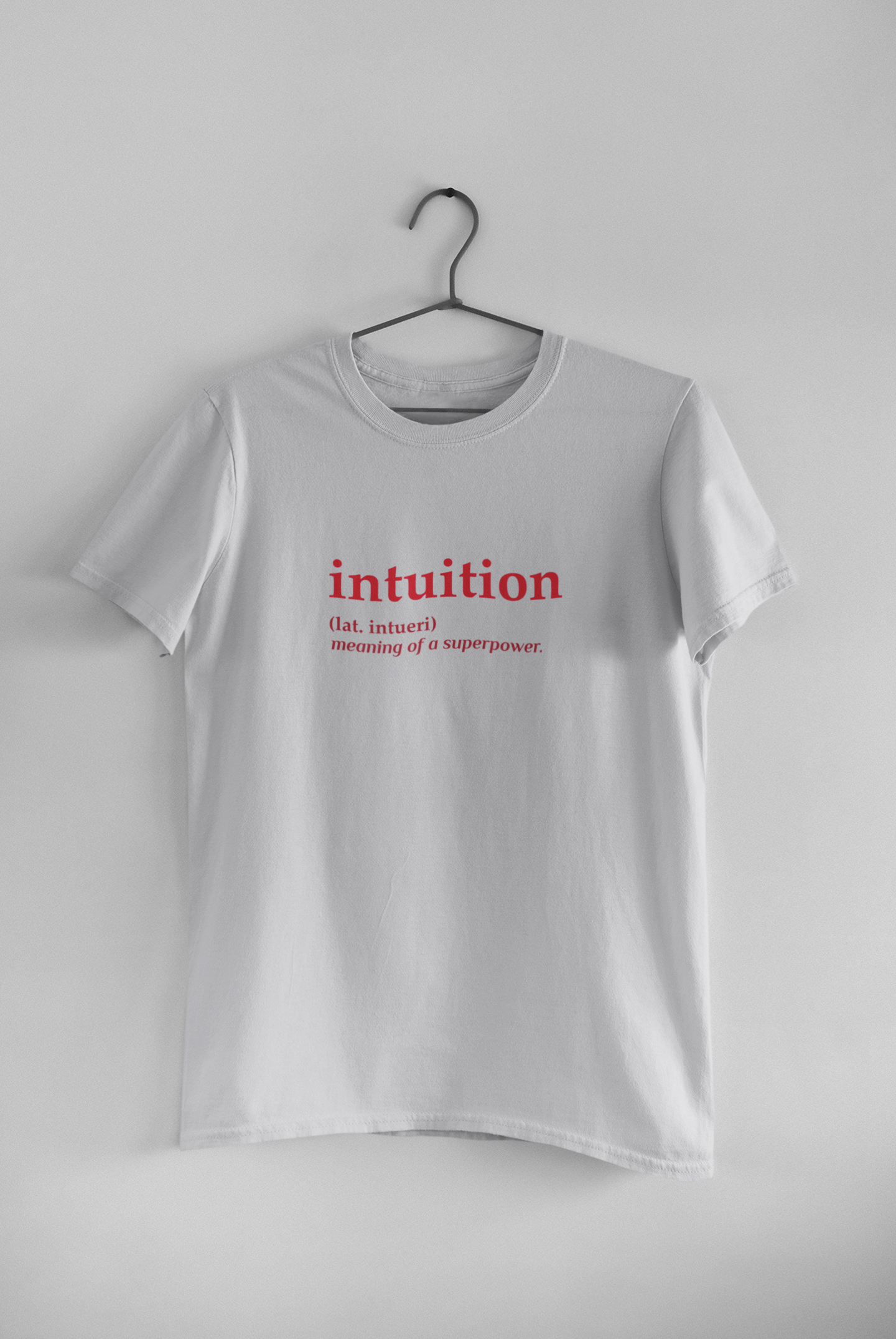 Intuition Quotes Mens Half Sleeves T-shirt- FunkyTeesClub
