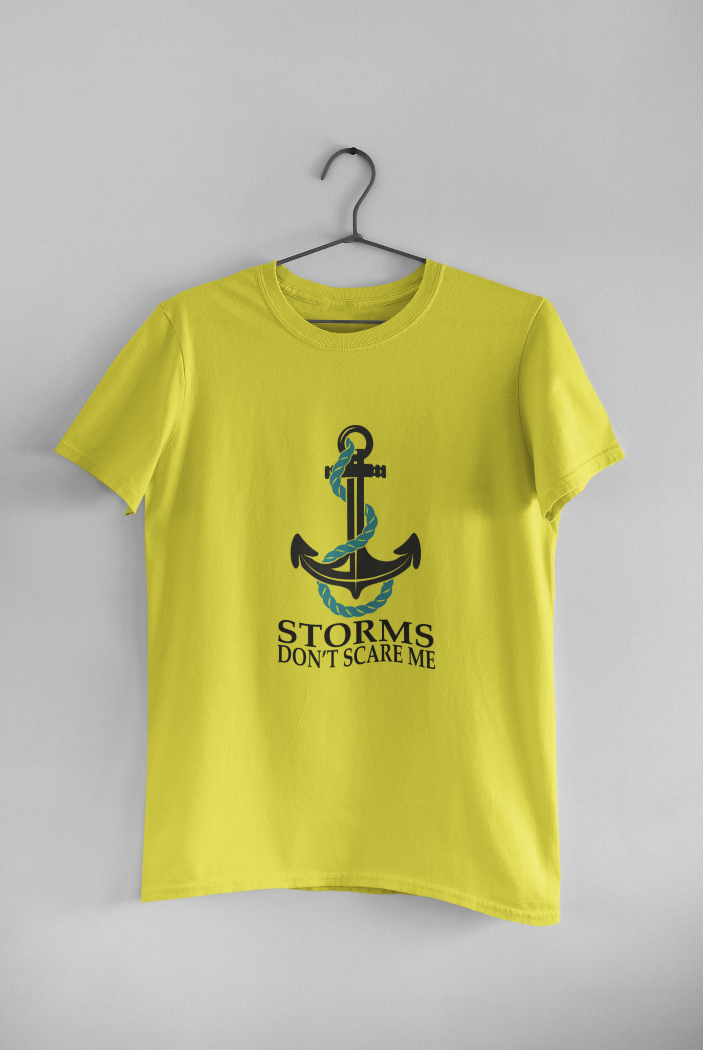 Storms Dont Scare Me Merchant Navy Mens Half Sleeves T-shirt- FunkyTeesClub