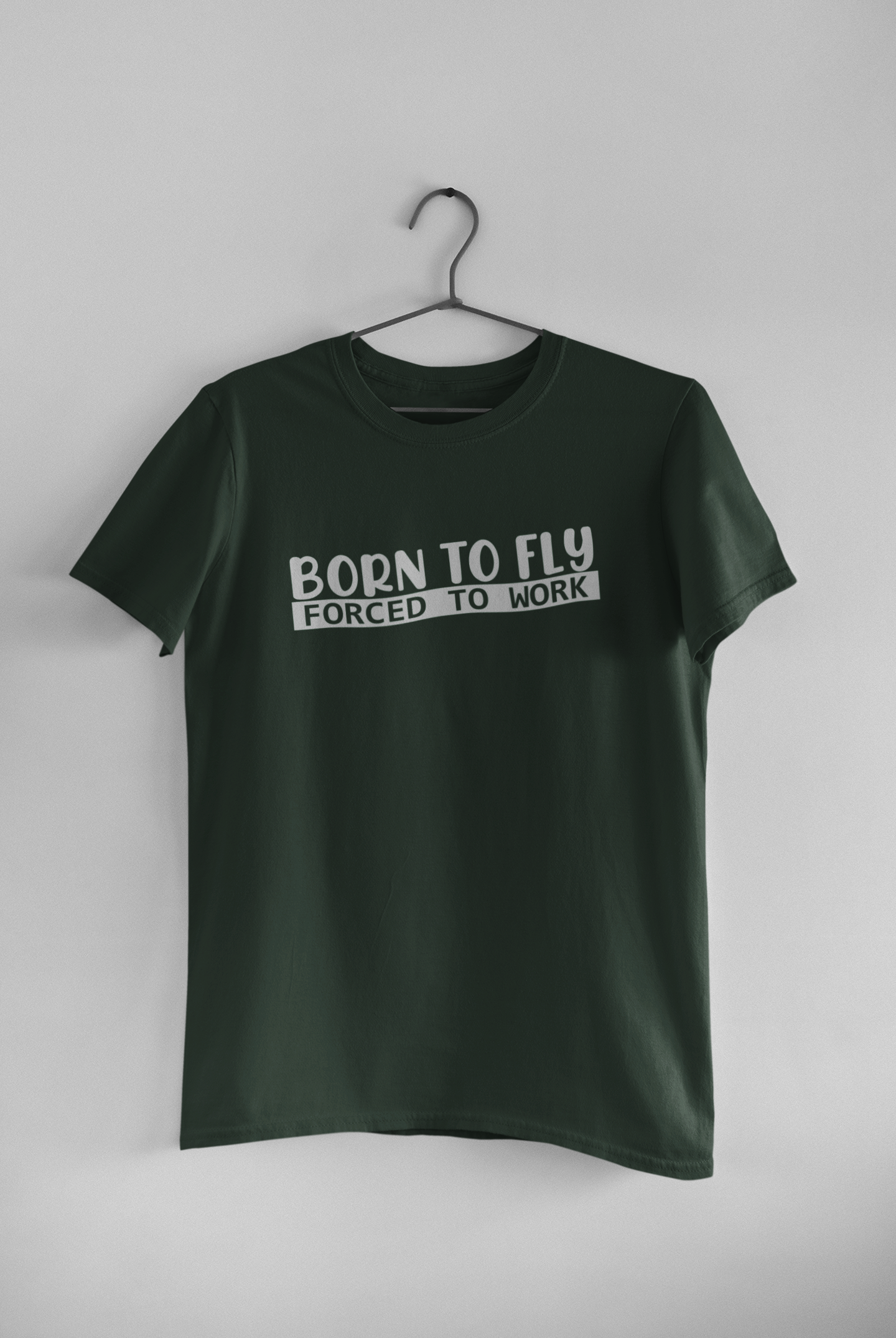 Born To Fly Pilot Women Half Sleeves T-shirt- FunkyTeesClub