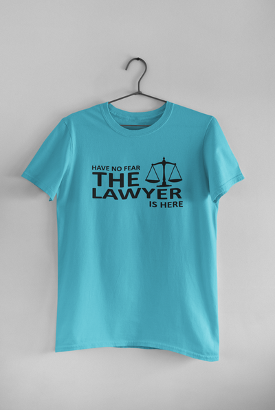 Have No Fear The Lawyer Is Here Mens Half Sleeves T-shirt- FunkyTeesClub