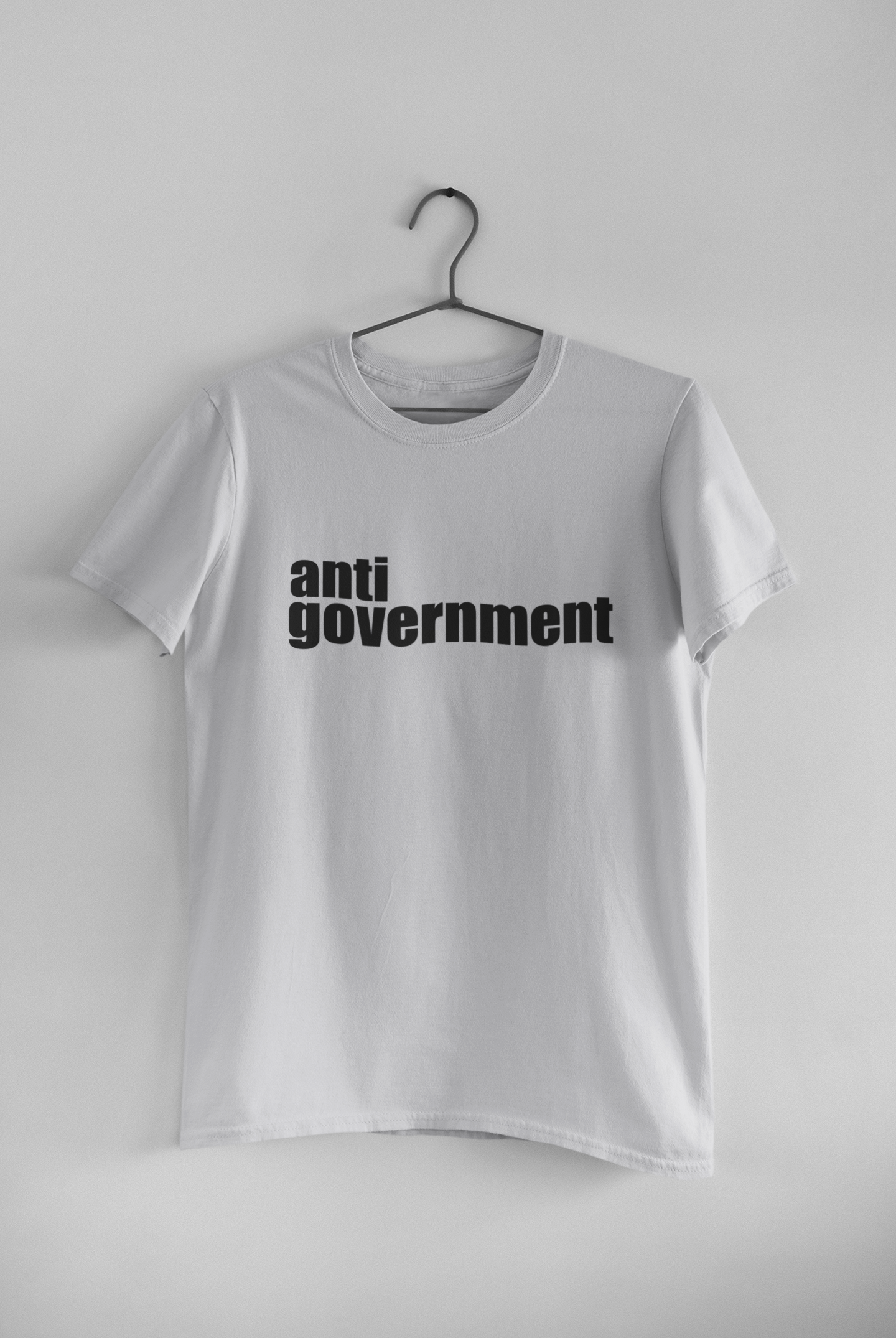 Anti Government Mens Half Sleeves T-shirt- FunkyTeesClub