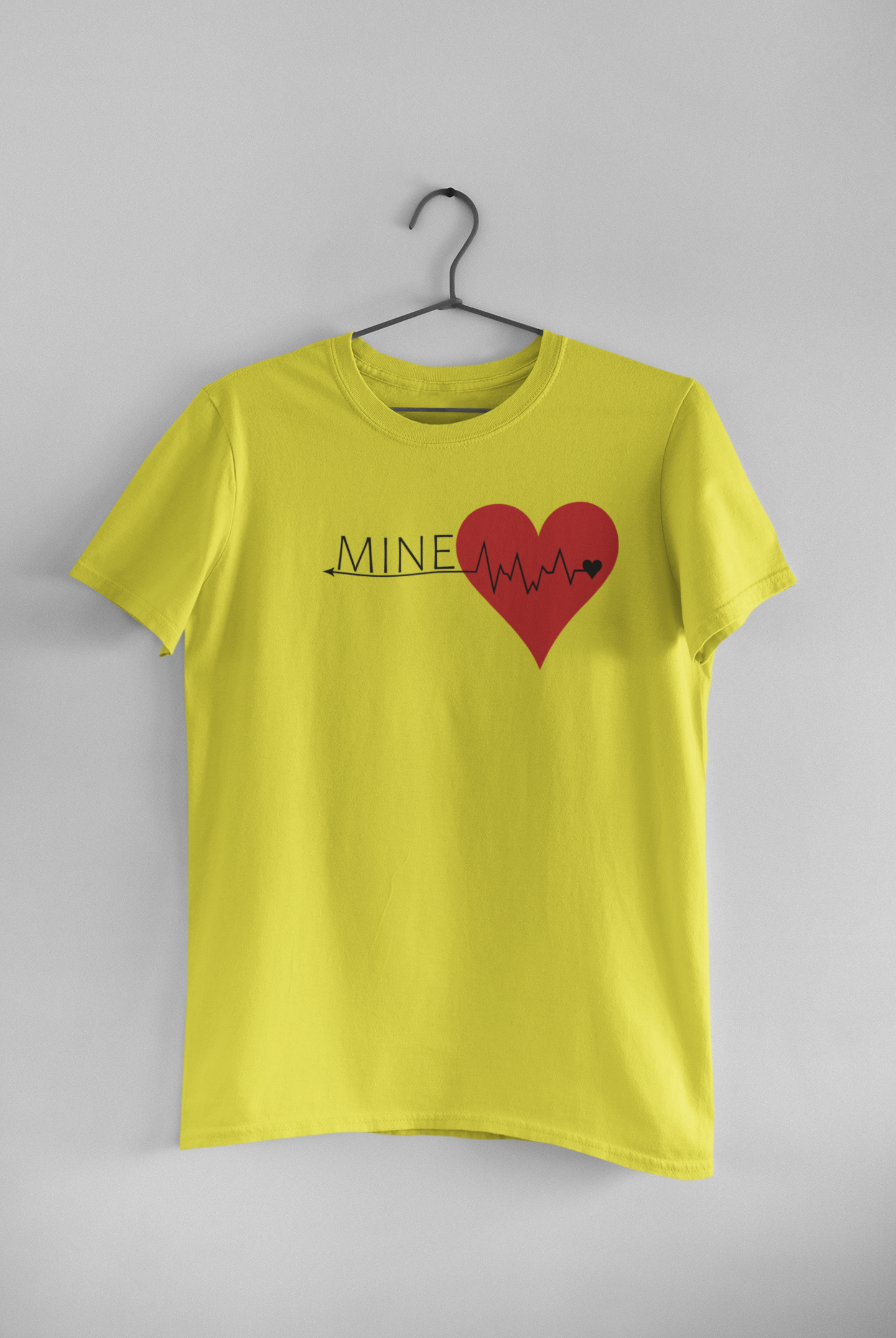 Mine Couple Half Sleeves T-Shirts -FunkyTeesClub