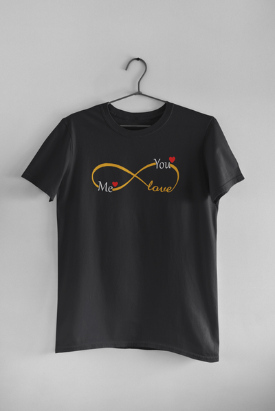 Me You Couple Half Sleeves T-Shirts -FunkyTeesClub