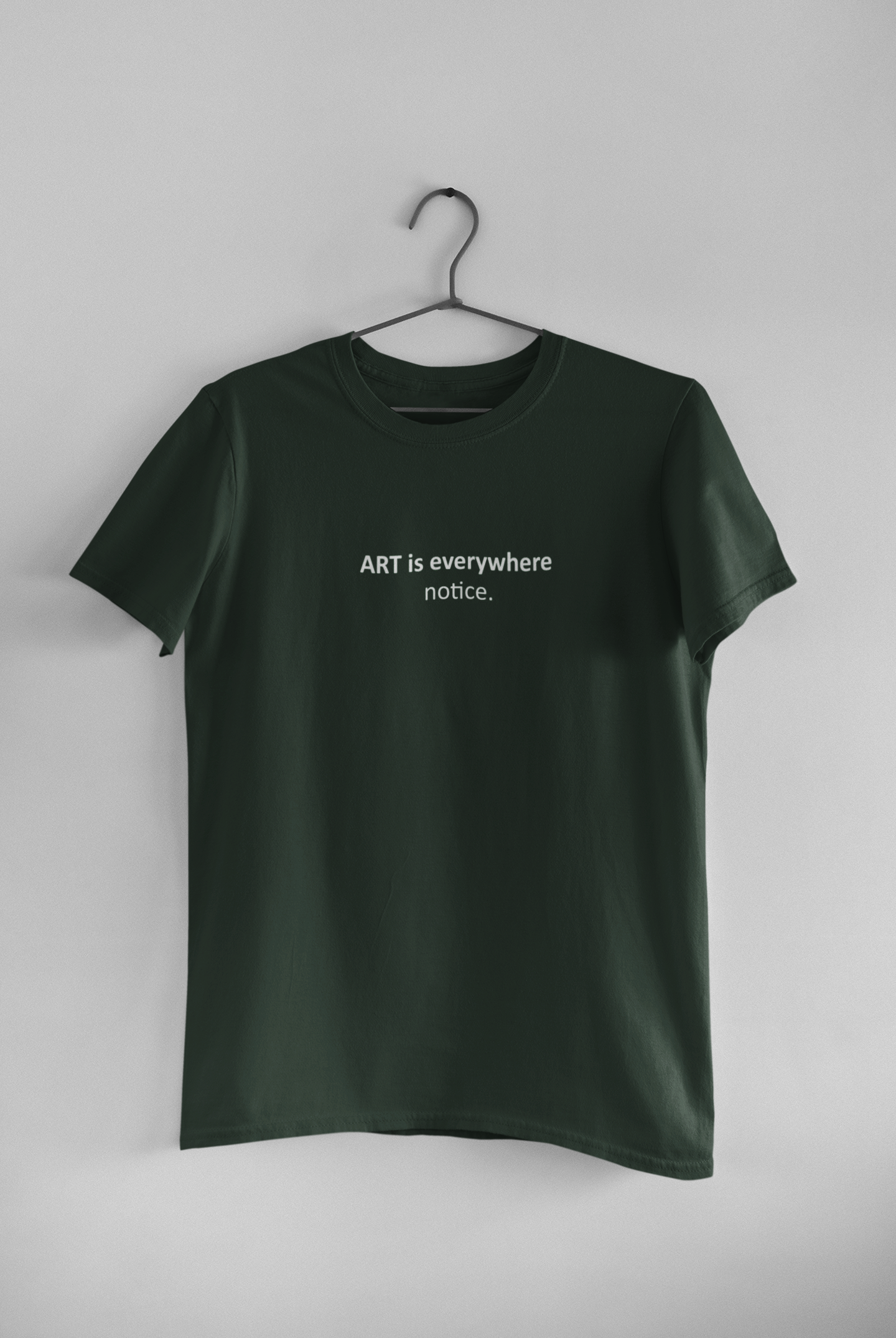 Art Is Everywhere Notice Mens Half Sleeves T-shirt- FunkyTeesClub