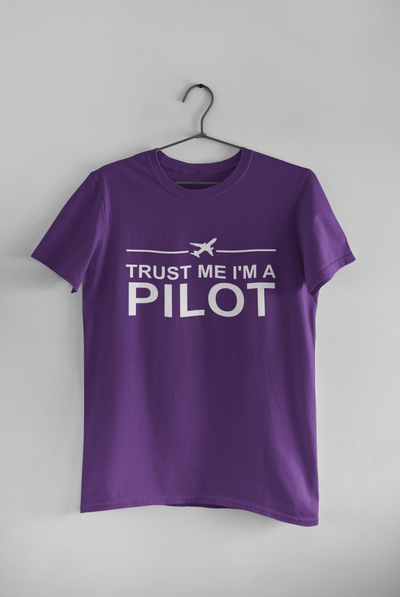 Trust Me I Am A Pilot Mens Half Sleeves T-shirt- FunkyTeesClub