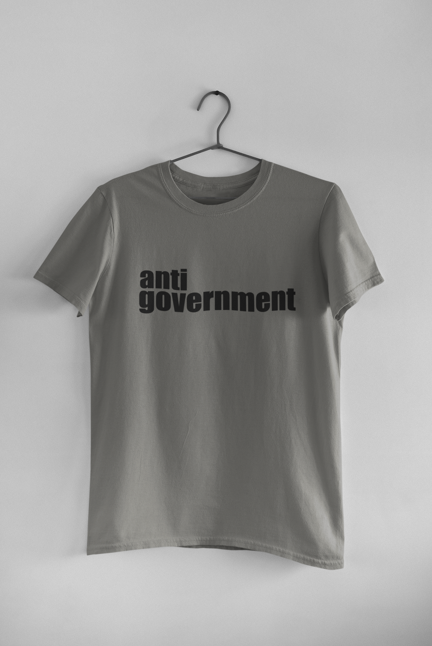 Anti Government Mens Half Sleeves T-shirt- FunkyTeesClub