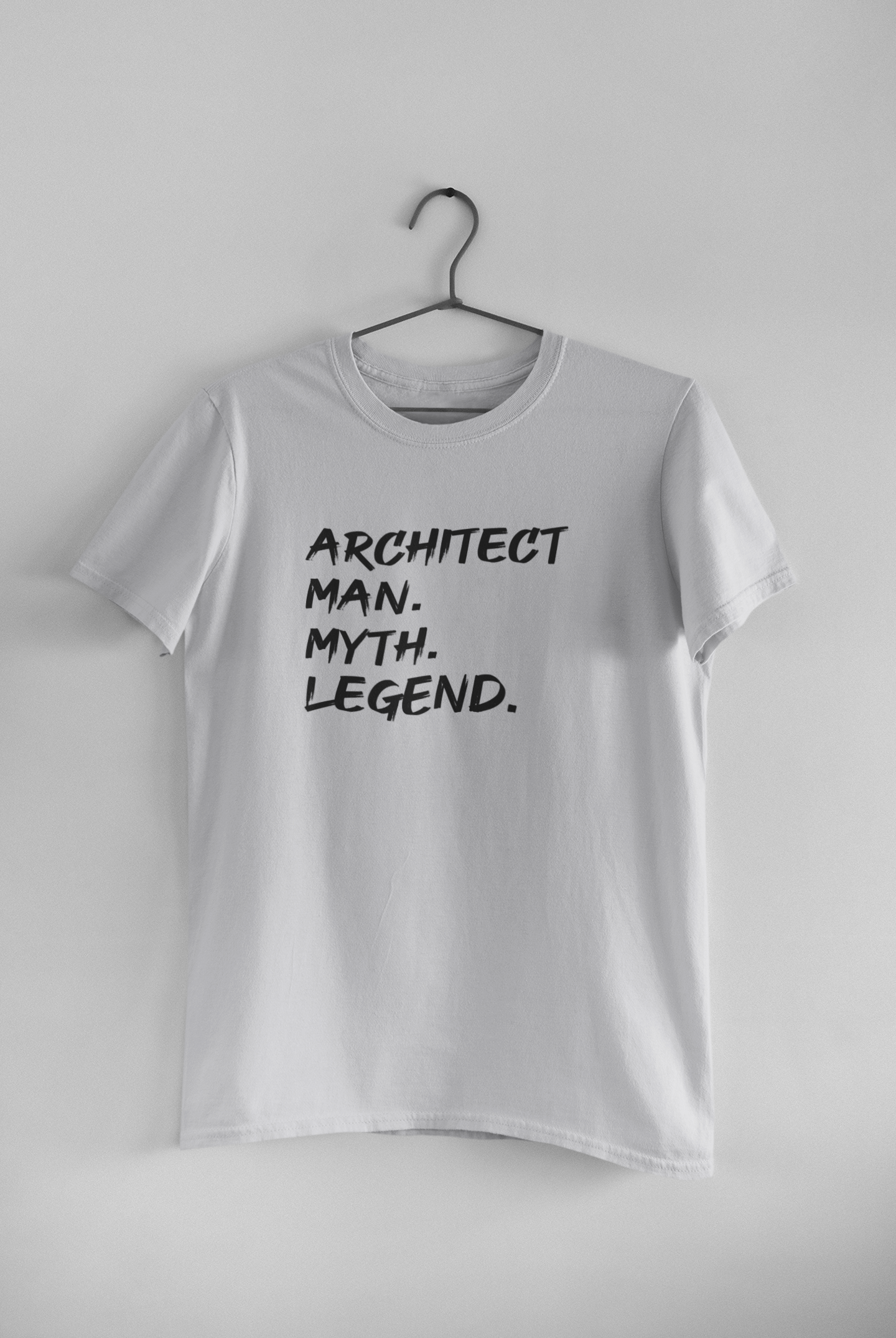Architect Man Myth Legend Architect Profession Mens Half Sleeves T-shirt- FunkyTeesClub