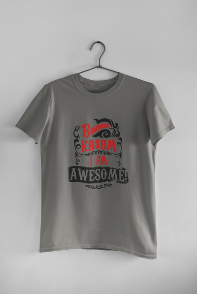 Bhagwan Kasam Desi Mens Half Sleeves T-shirt- FunkyTeesClub