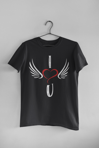 I Love U Couple Half Sleeves T-Shirts -FunkyTeesClub