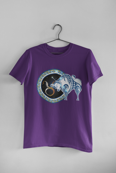 Taurus Zodiac Sign Women Half Sleeves T-shirt- FunkyTeesClub