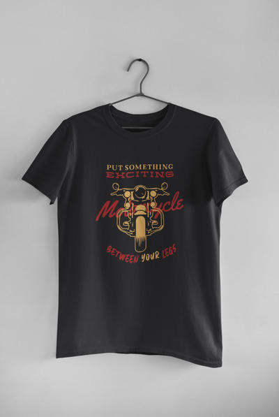 Put Something Exciting Between your Legs Funny Women Half Sleeves T-shirt- FunkyTeesClub