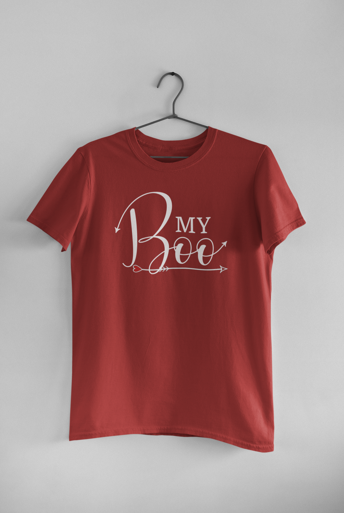 My Bae Boo Couple Half Sleeves T-Shirts -FunkyTeesClub