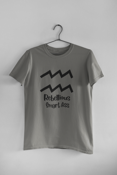 Aquarius Zodiac Sign Women Half Sleeves T-shirt- FunkyTeesClub