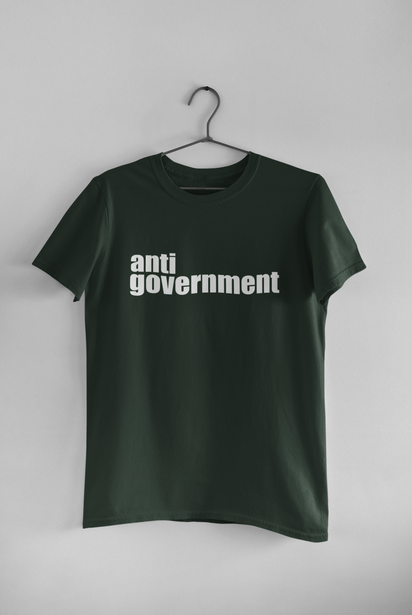 Anti Government Women Half Sleeves T-shirt- FunkyTeesClub