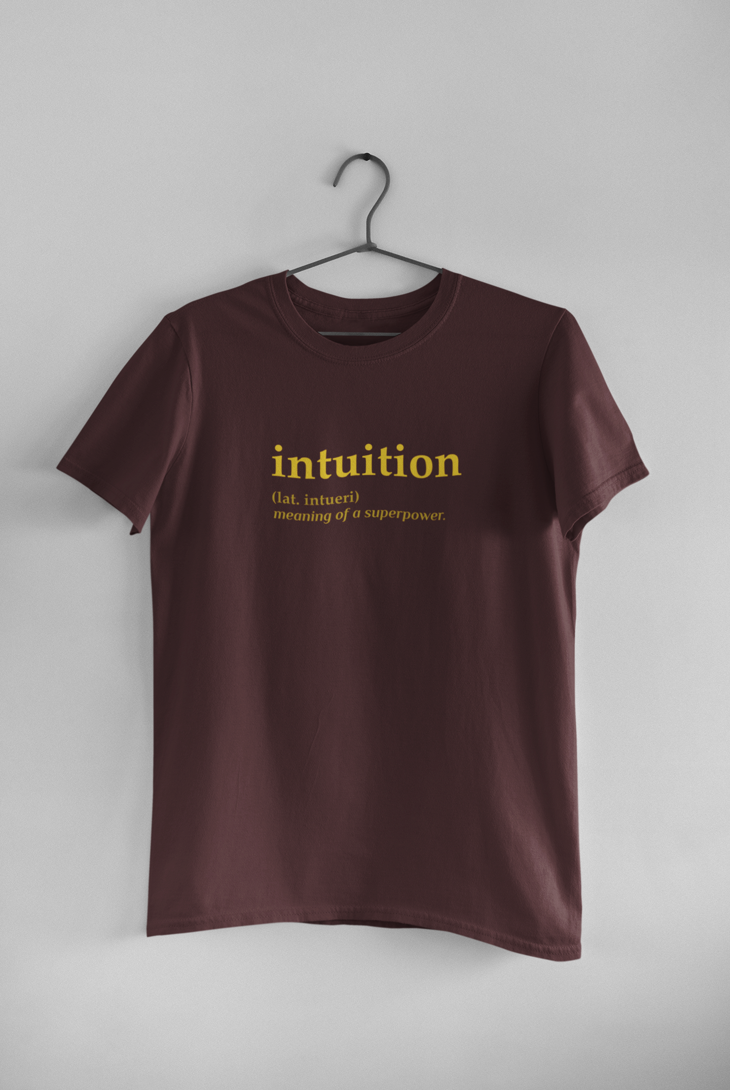 Intuition Quotes Mens Half Sleeves T-shirt- FunkyTeesClub