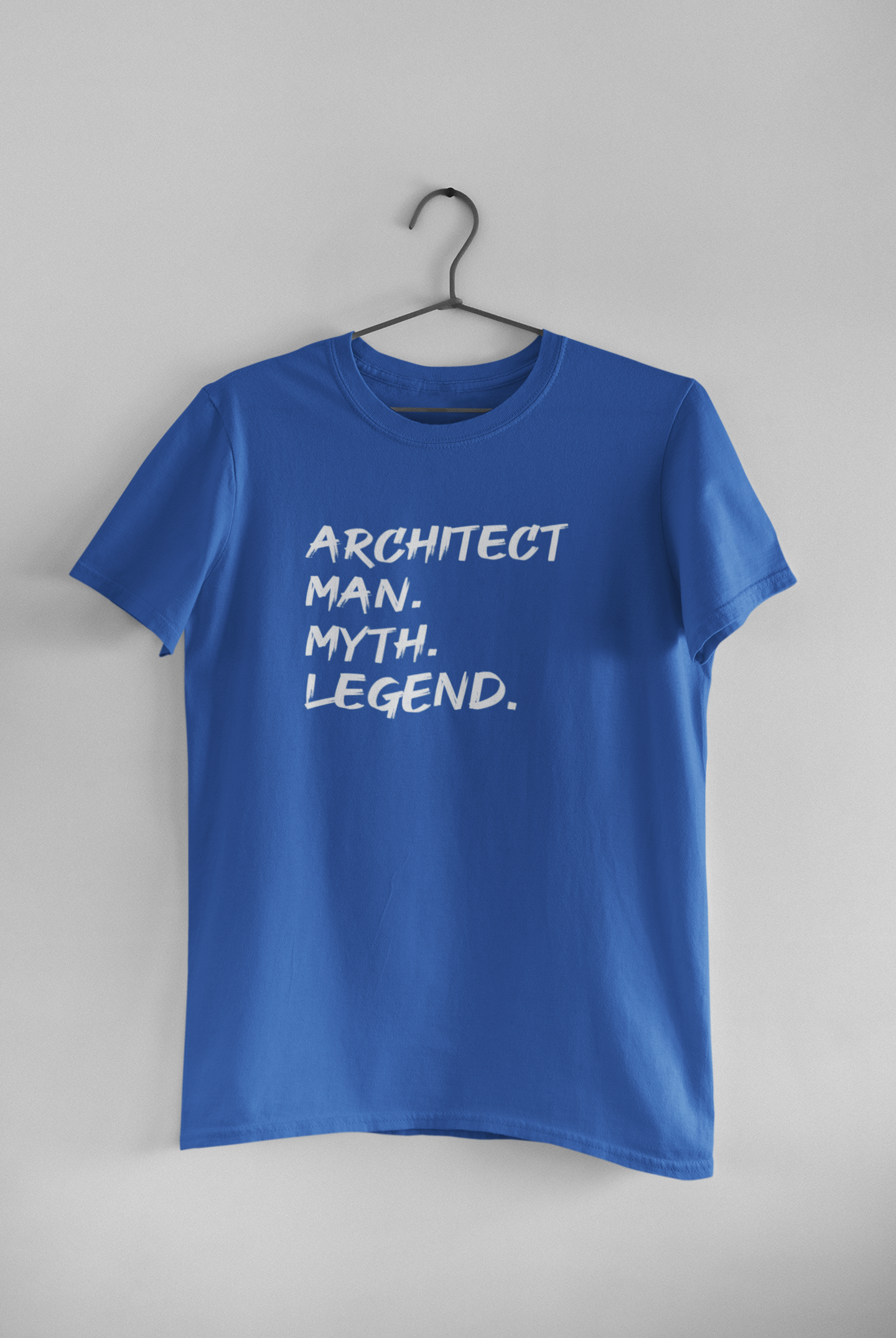 Architect Man Myth Legend Architect Profession Mens Half Sleeves T-shirt- FunkyTeesClub
