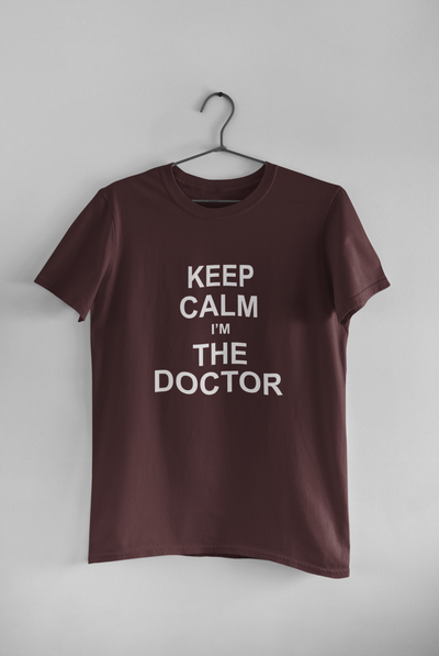Keep Calm I Am A Doctor Women Half Sleeves T-shirt- FunkyTeesClub
