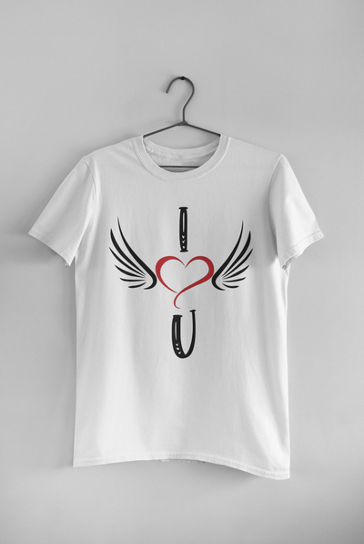 I Love U Couple Half Sleeves T-Shirts -FunkyTeesClub