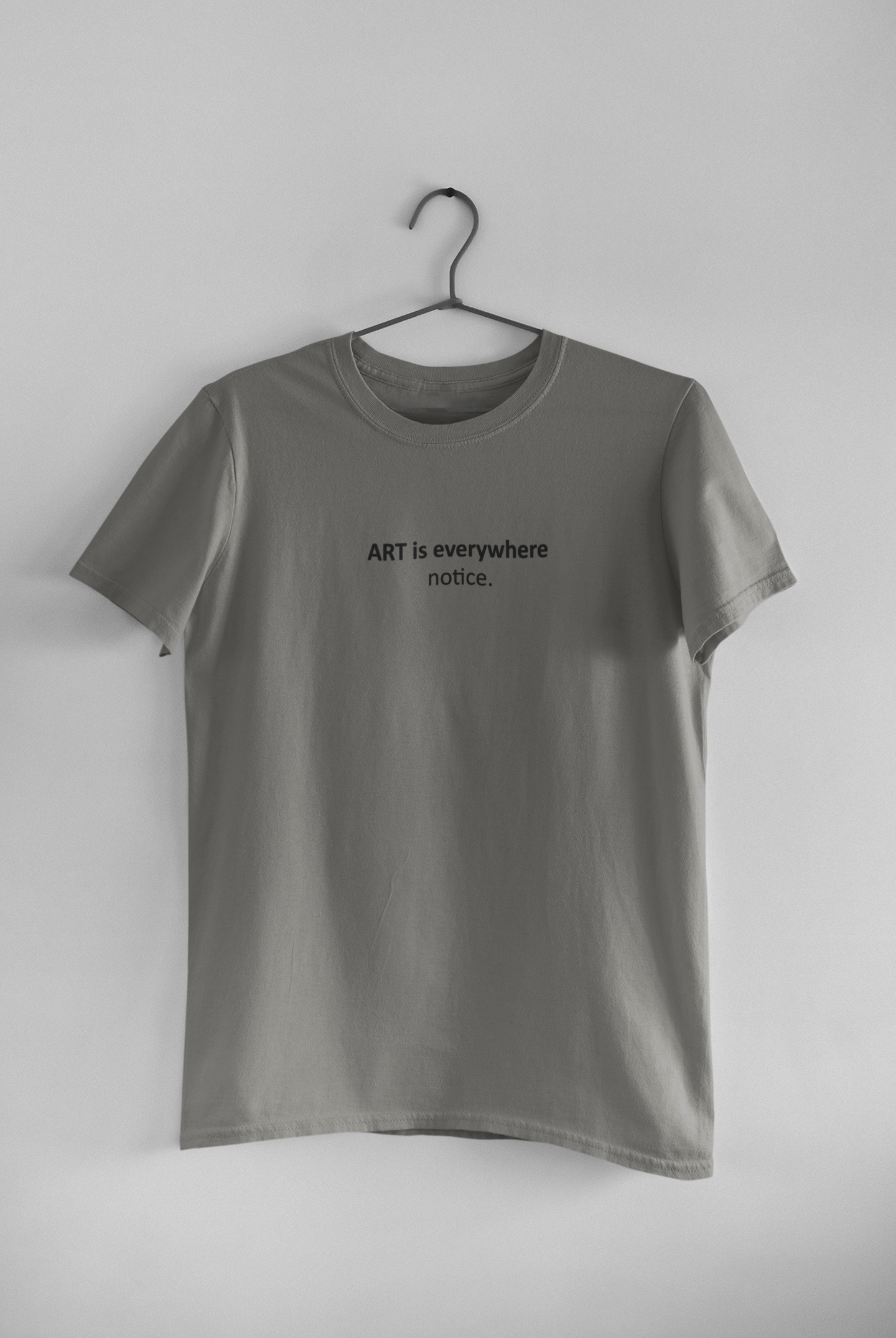 Art Is Everywhere Notice Mens Half Sleeves T-shirt- FunkyTeesClub