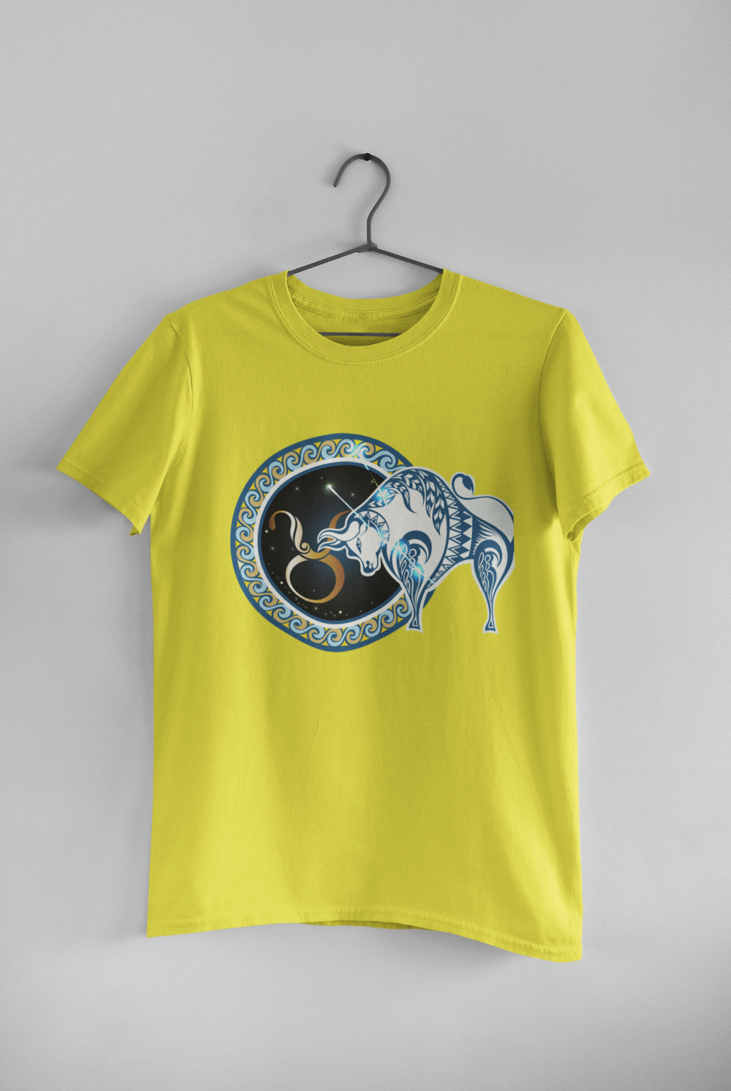 Taurus Zodiac Sign Mens Half Sleeves T-shirt- FunkyTeesClub