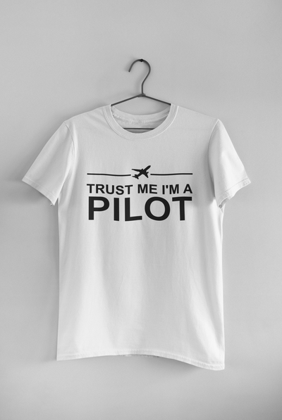 Trust Me I Am A Pilot Mens Half Sleeves T-shirt- FunkyTeesClub