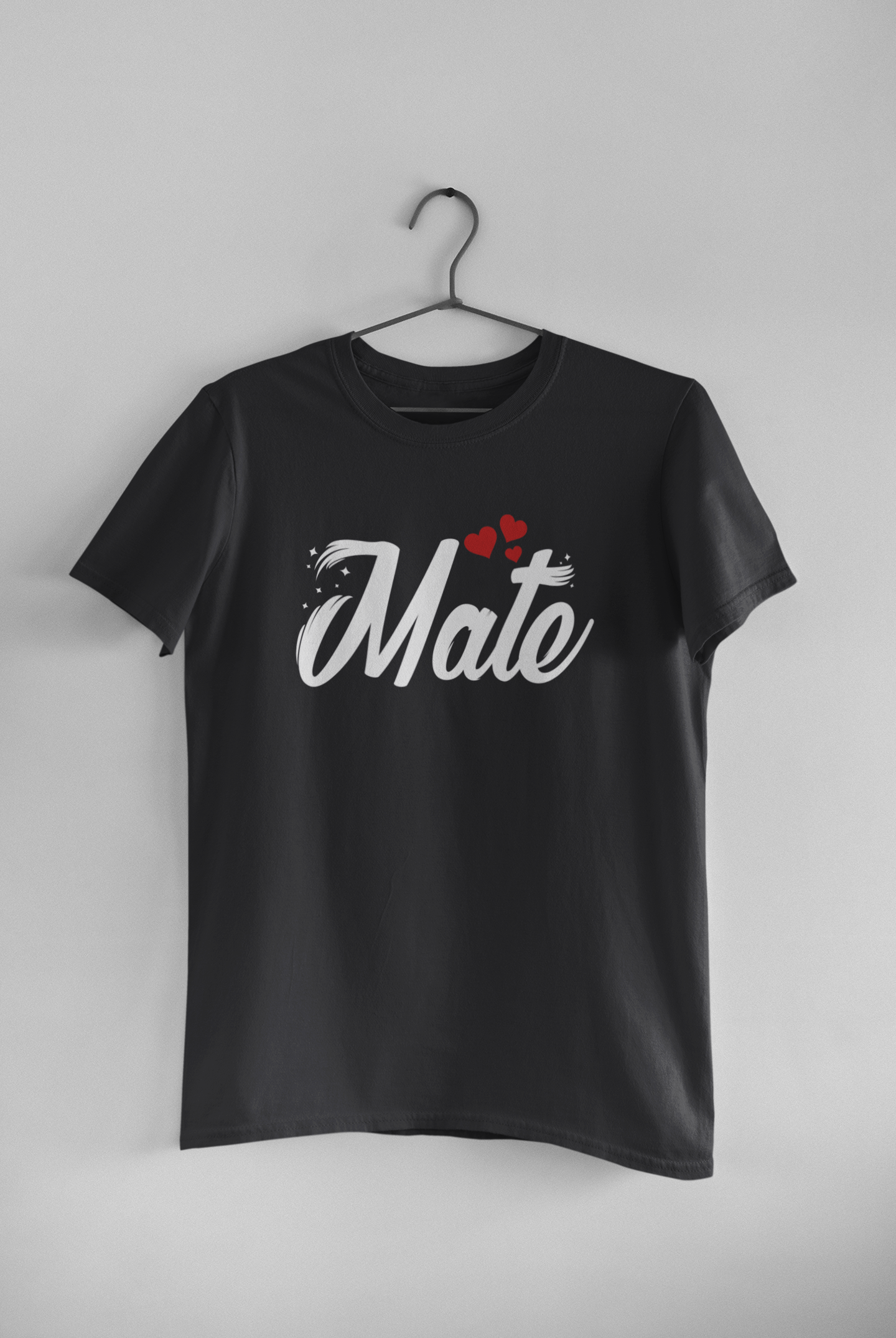 Soul Mate Couple Half Sleeves T-Shirts -FunkyTeesClub
