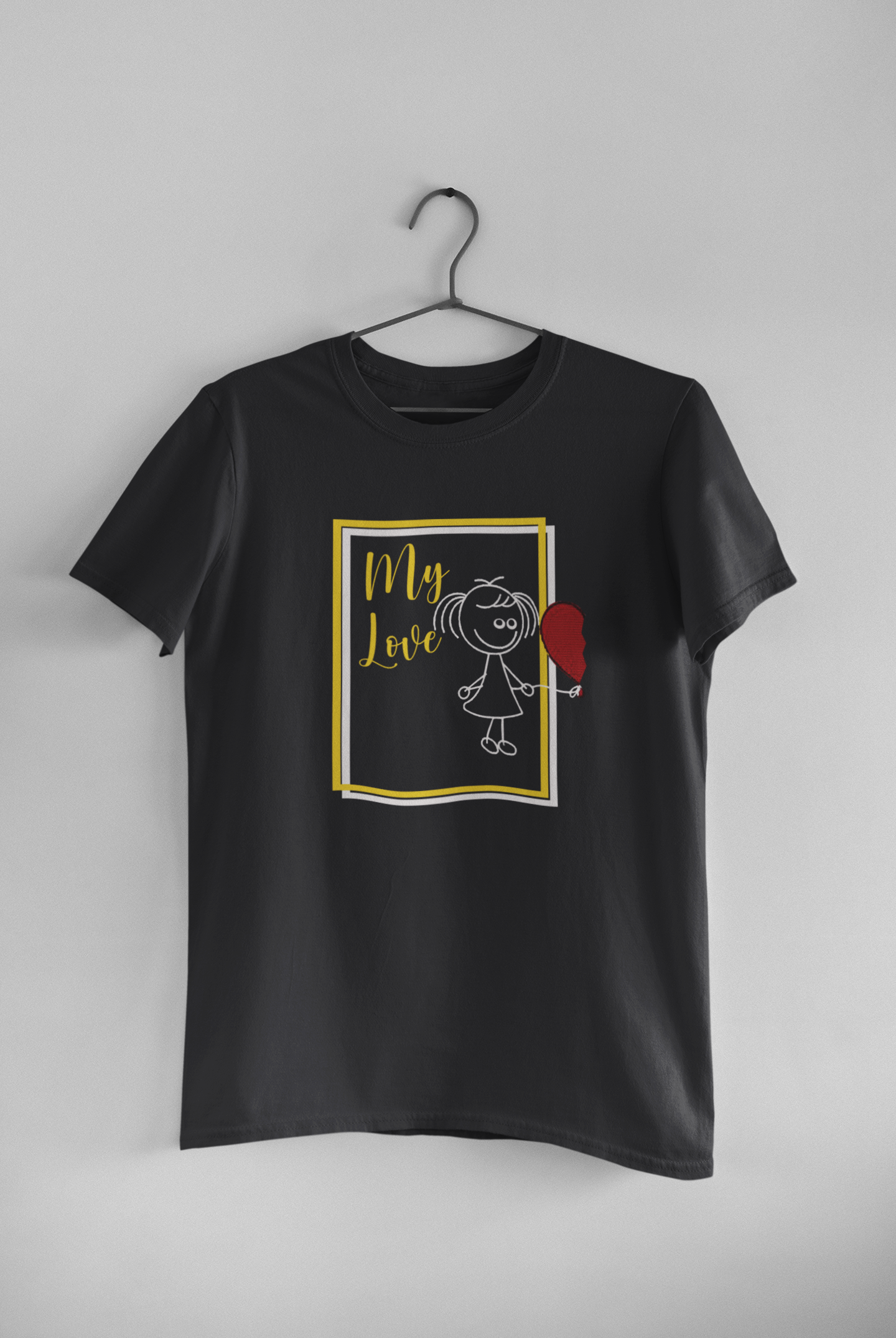 My Love Couple Half Sleeves T-Shirts -FunkyTeesClub