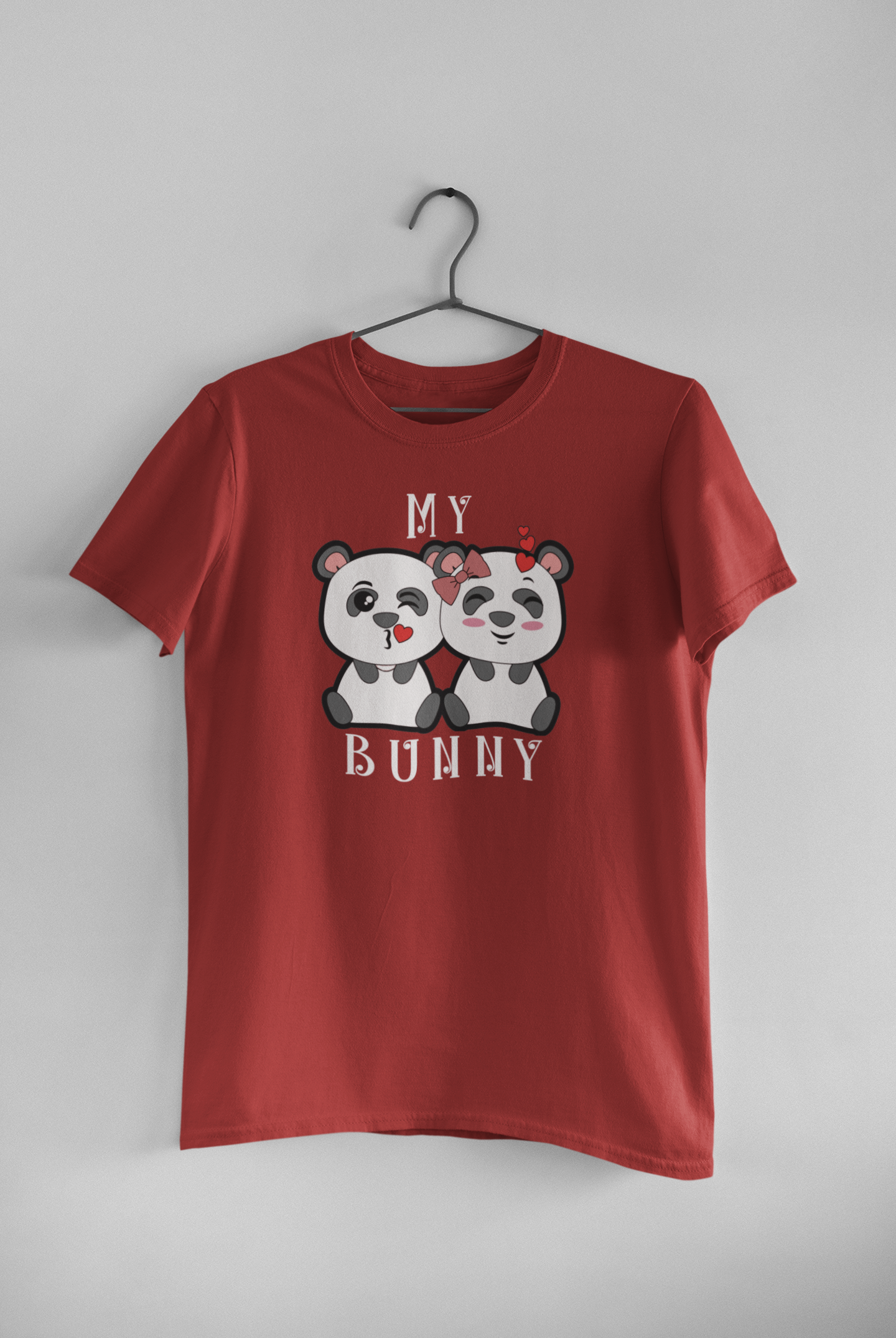 My Honey My Bunny Couple Half Sleeves T-Shirts -FunkyTeesClub