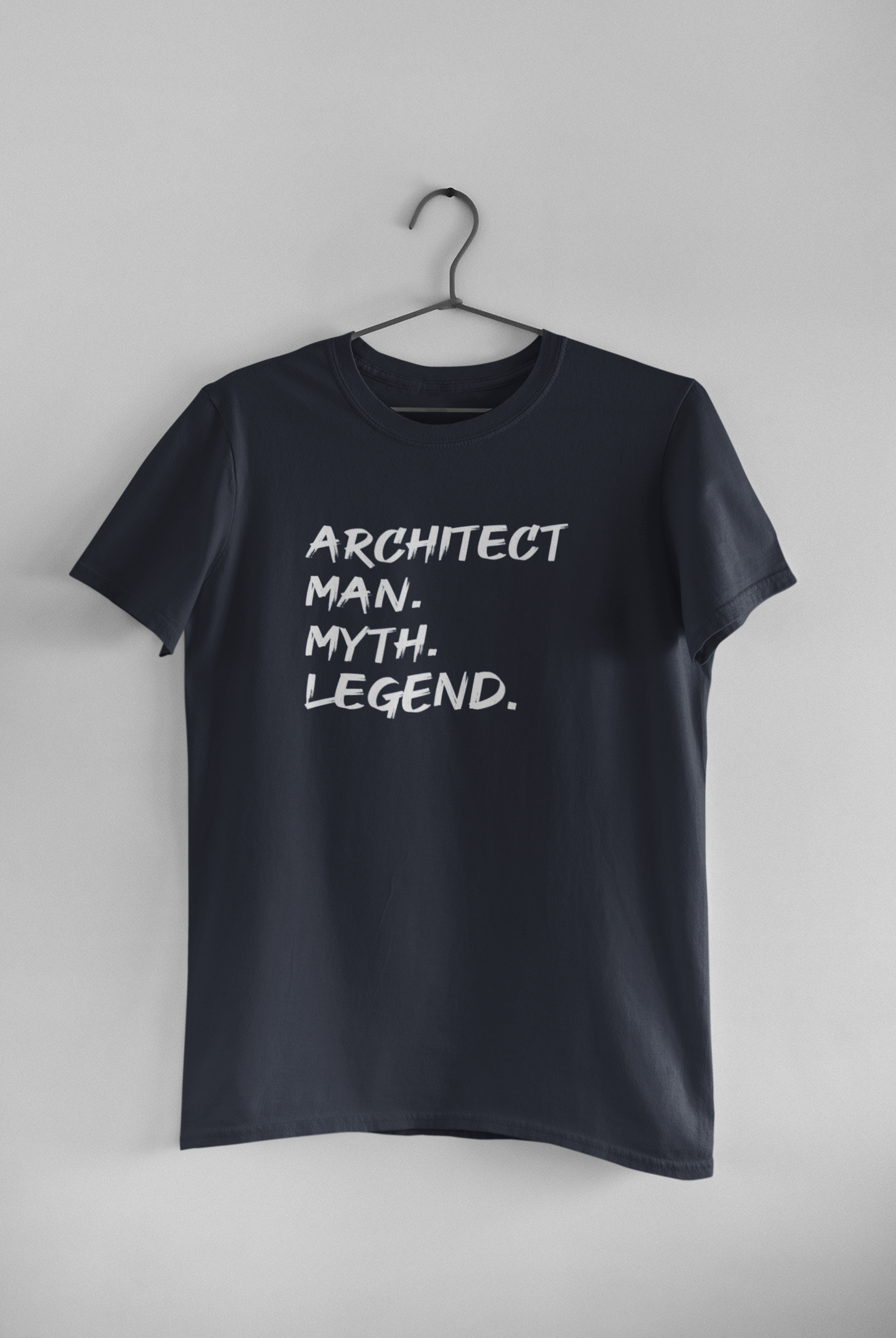 Architect Man Myth Legend Architect Profession Mens Half Sleeves T-shirt- FunkyTeesClub