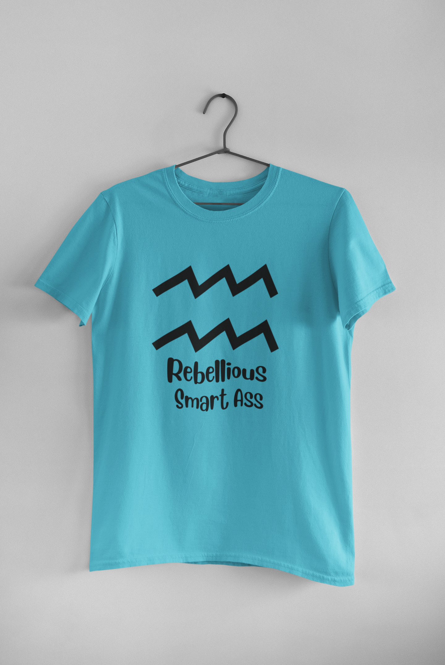 Aquarius Zodiac Sign Women Half Sleeves T-shirt- FunkyTeesClub