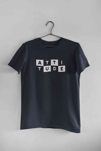 Attitude Typography Women Half Sleeves T-shirt- FunkyTeesClub
