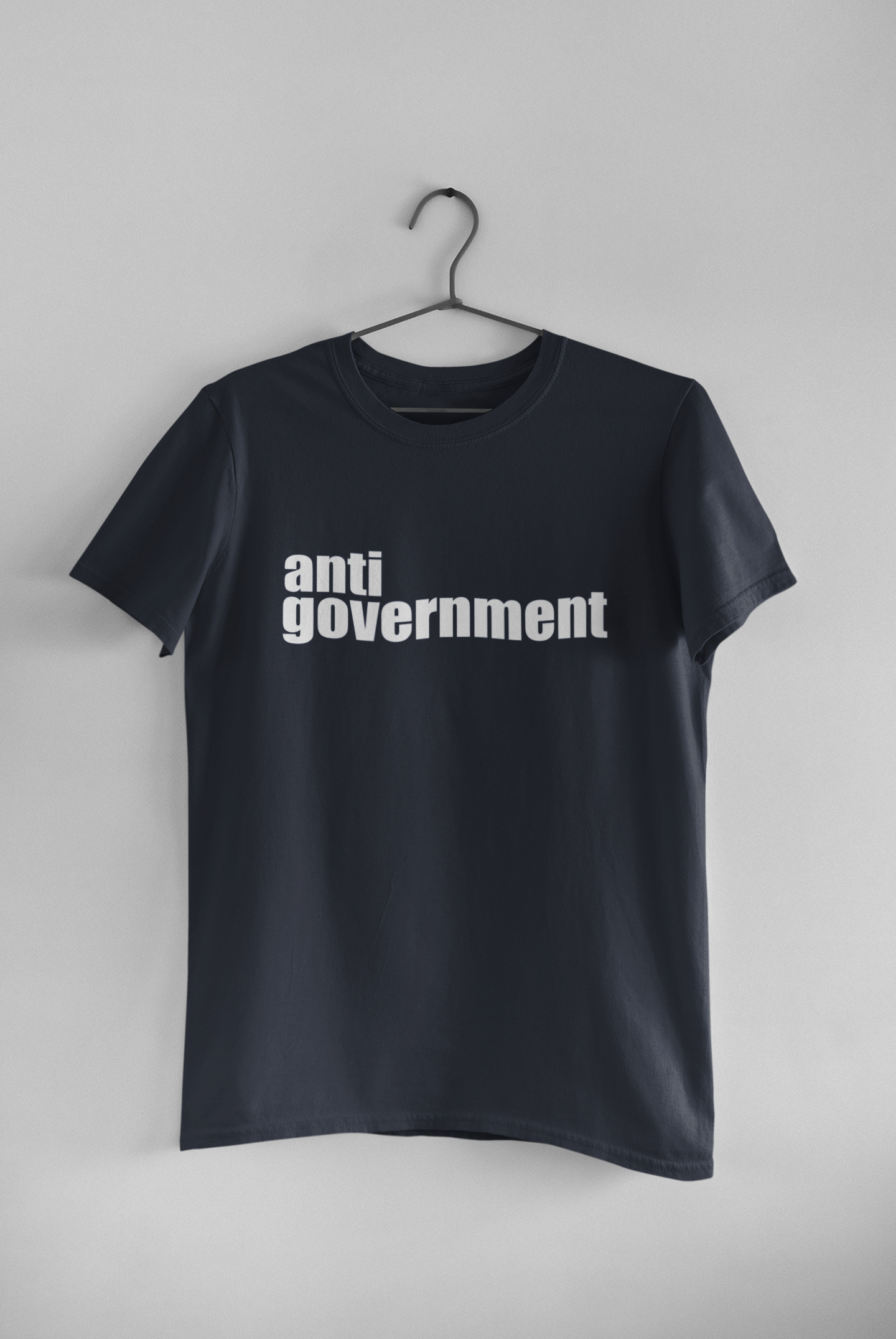 Anti Government Women Half Sleeves T-shirt- FunkyTeesClub