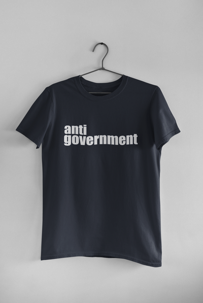 Anti Government Women Half Sleeves T-shirt- FunkyTeesClub