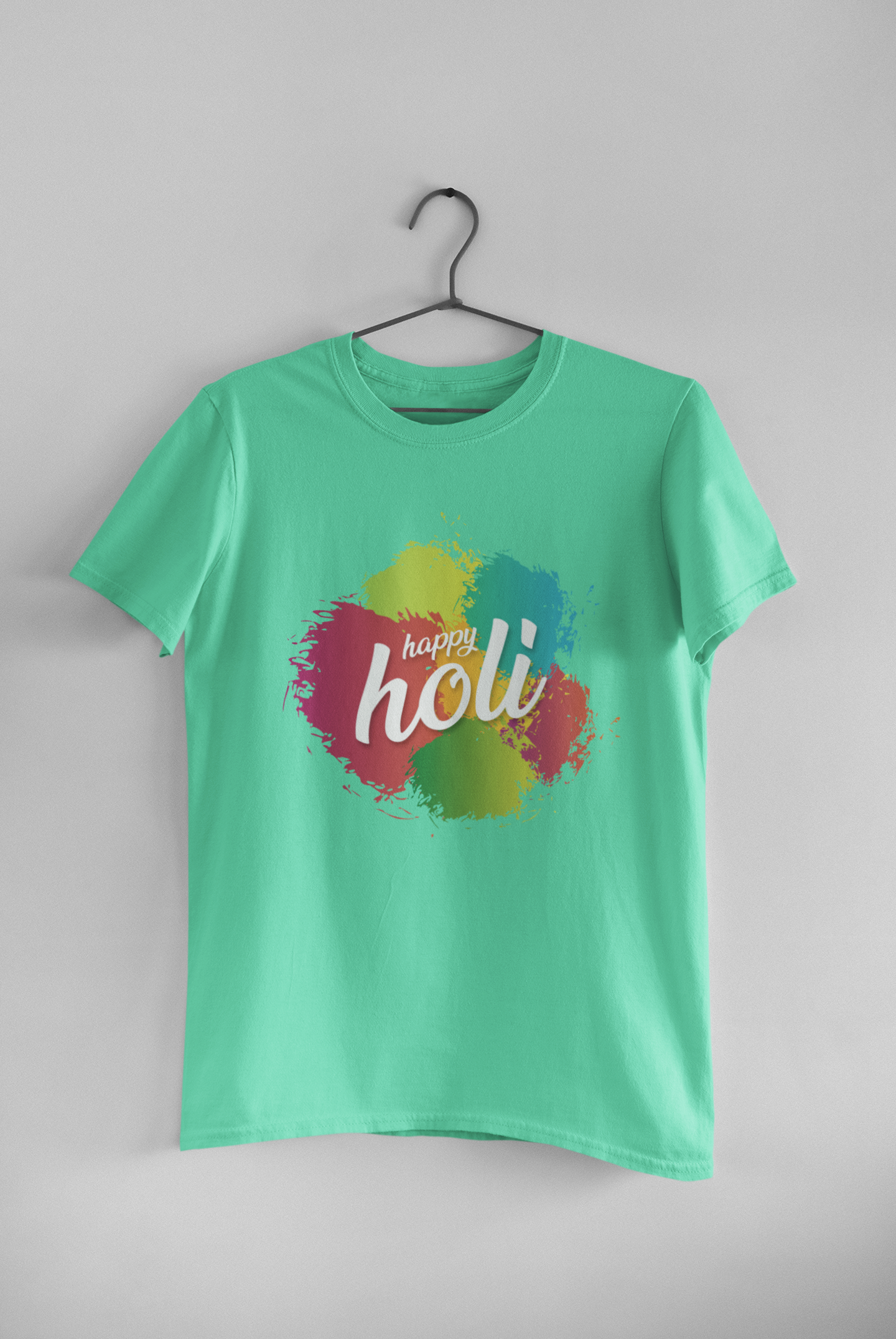 Happy Holi Women Half Sleeves T-shirt- FunkyTeesClub
