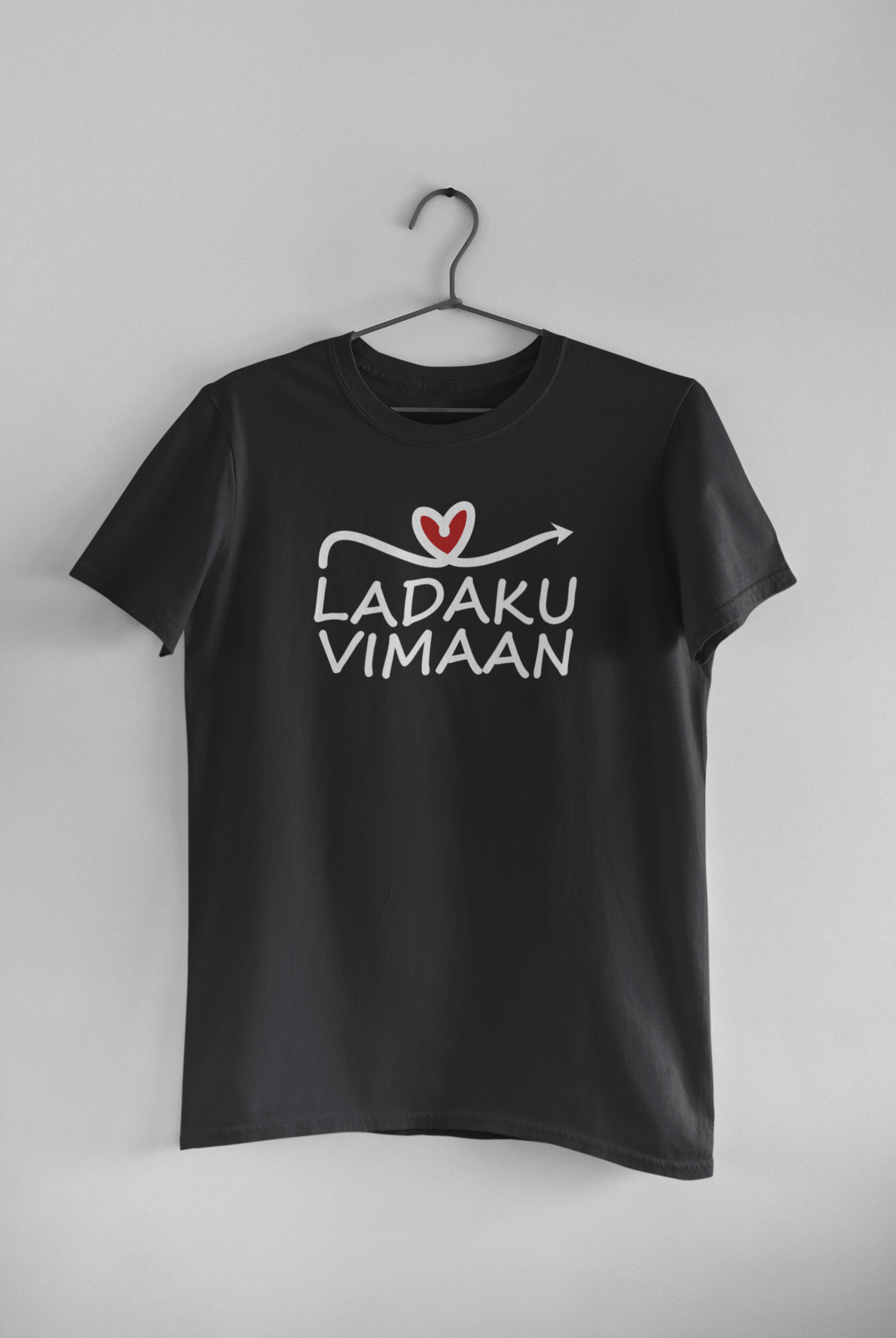 Ladaku Vimaan Couple Half Sleeves T-Shirts -FunkyTeesClub