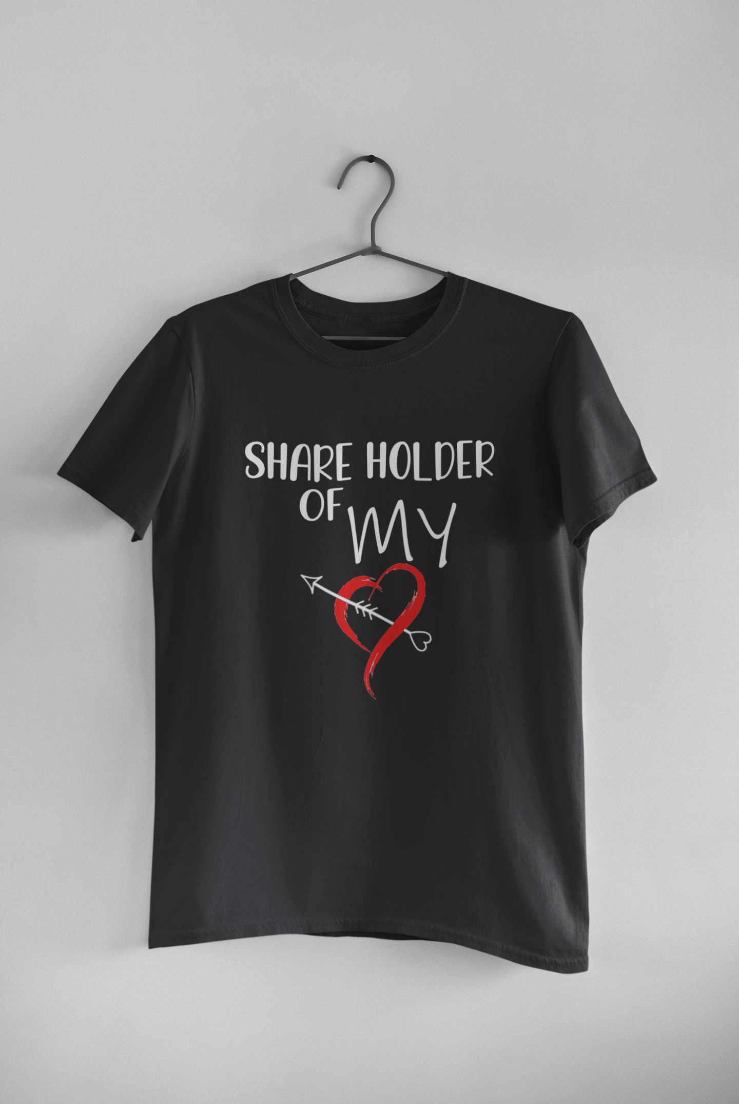 Shareholder Of My Heart Couple Half Sleeves T-Shirts -FunkyTeesClub