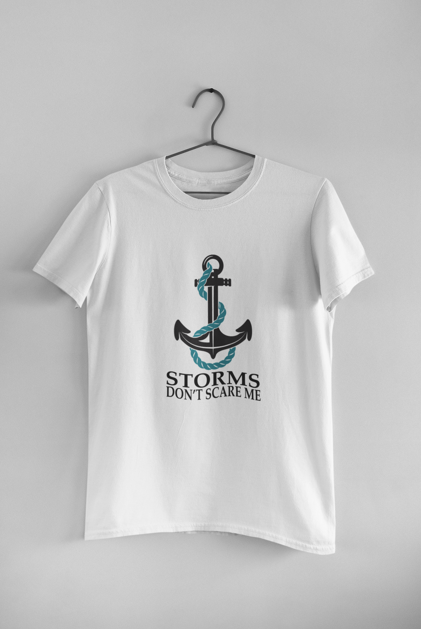 Storms Dont Scare Me Merchant Navy Mens Half Sleeves T-shirt- FunkyTeesClub