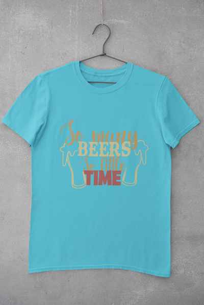 So Many Beers Mens Half Sleeves T-shirt- FunkyTeesClub