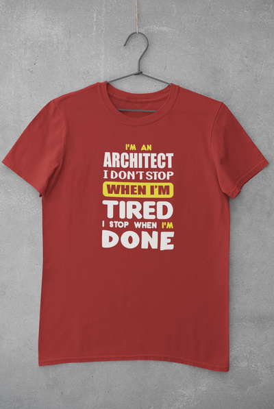 I Am Architect Profession Mens Half Sleeves T-shirt- FunkyTeesClub