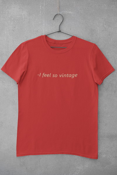 I feel Vintage Minimal Women Half Sleeves T-shirt- FunkyTeesClub