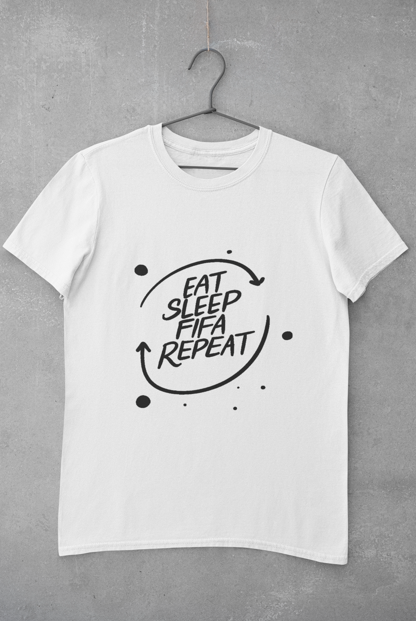 Eat Sleep Repeat  Mens Half Sleeves T-shirt- FunkyTeesClub