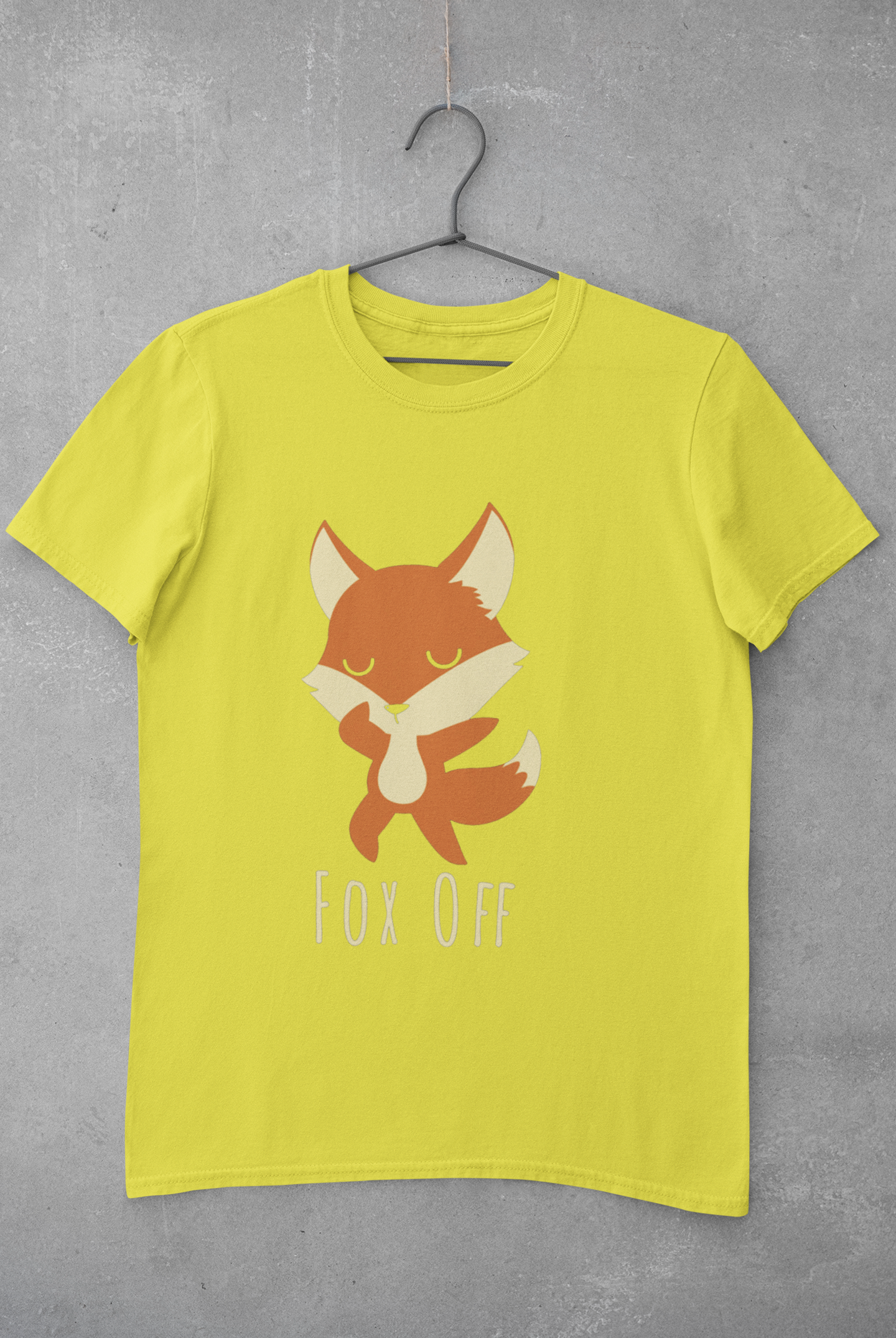 Fox Off Mens Half Sleeves T-shirt- FunkyTeesClub