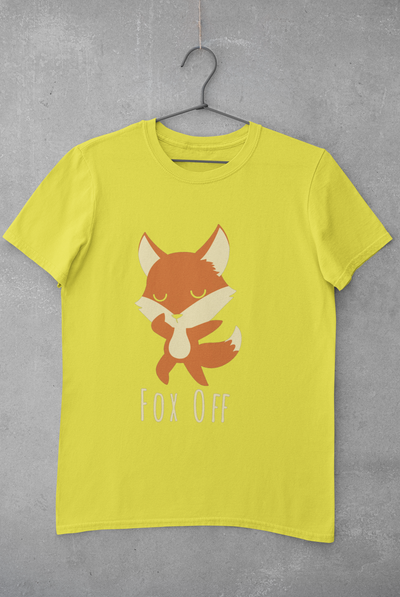 Fox Off Mens Half Sleeves T-shirt- FunkyTeesClub