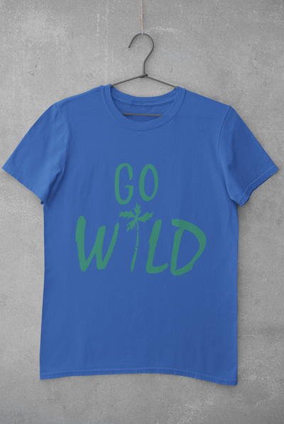 Go Wild Women Half Sleeves T-shirt- FunkyTeesClub