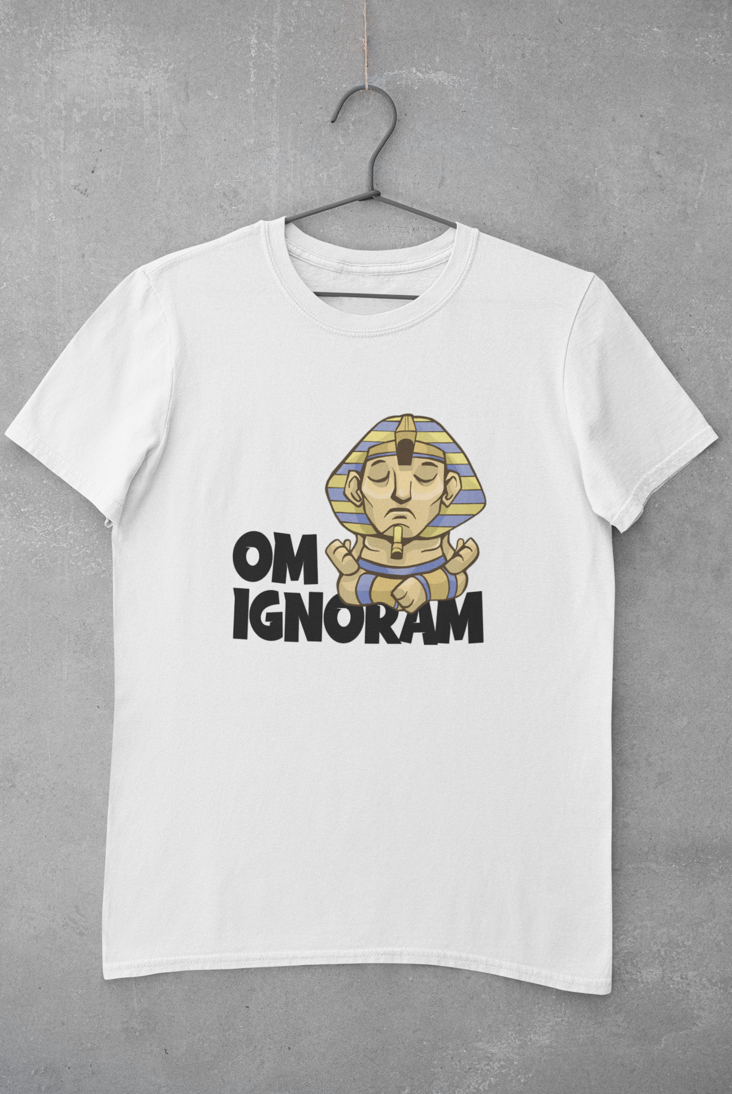 Om Ignoram Mens Half Sleeves T-shirt- FunkyTeesClub