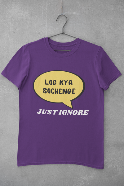 Log Kya Sochenge Mens Half Sleeves T-shirt- FunkyTeesClub
