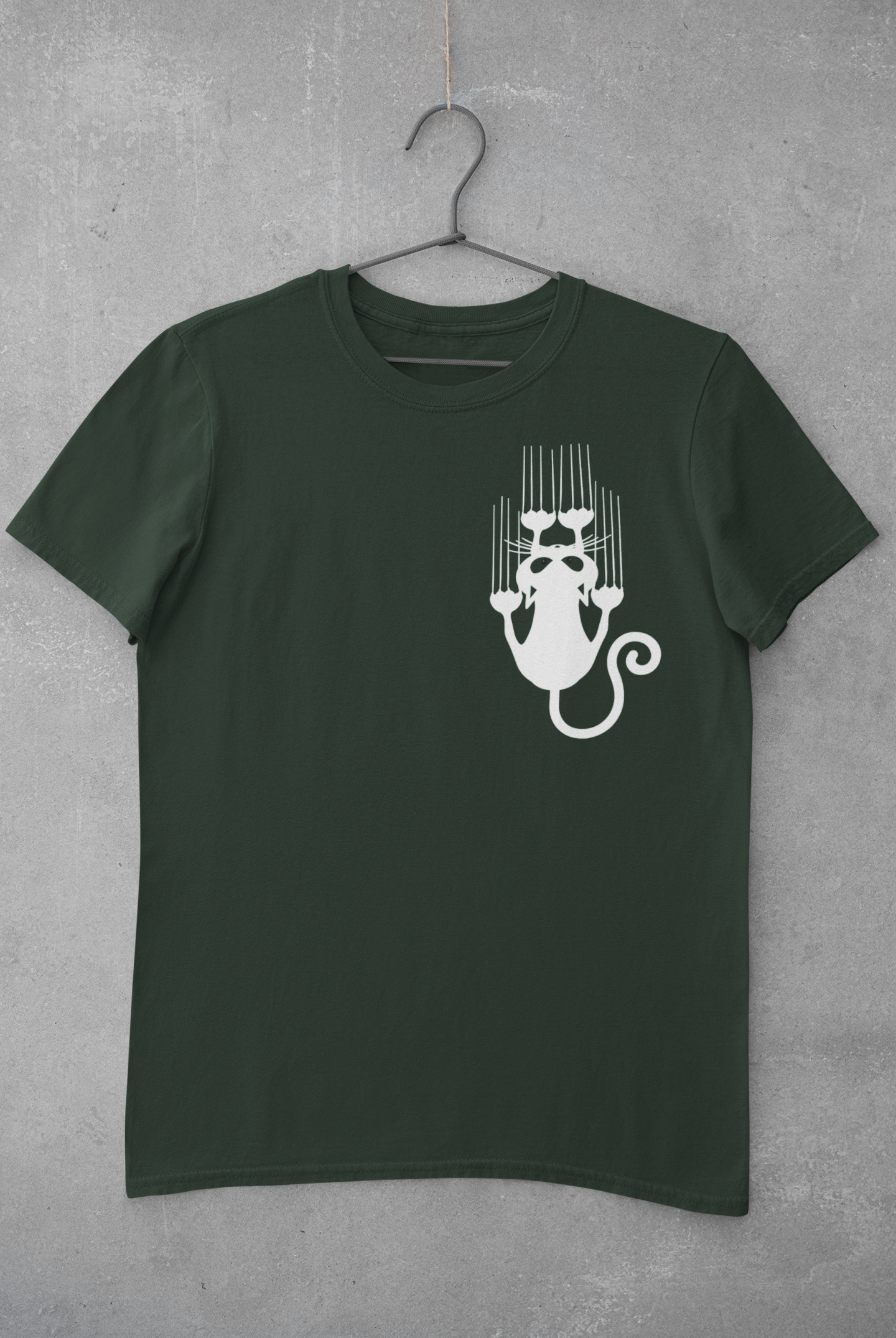 Sliding Cat Women Half Sleeves T-shirt- FunkyTeesClub