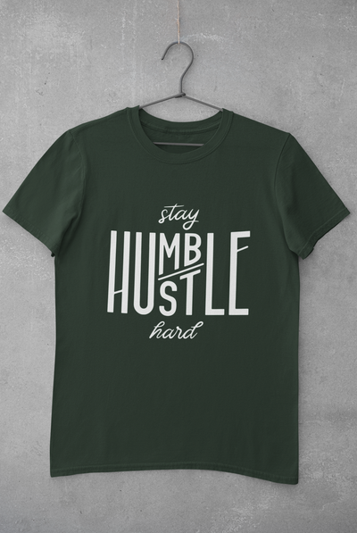 Stay Humble Mens Half Sleeves T-shirt- FunkyTeesClub