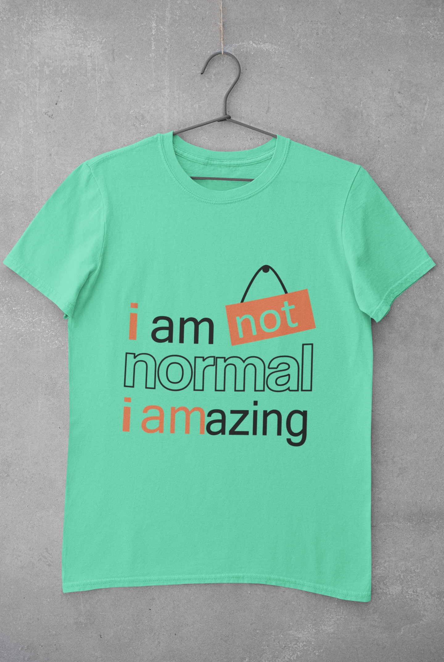 Not Normal Mens Half Sleeves T-shirt- FunkyTeesClub
